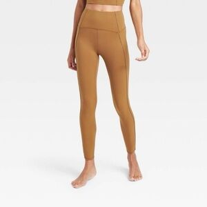 JoyLab high waist leggings pants coco size XS mustard brown tan brand new w/ tag